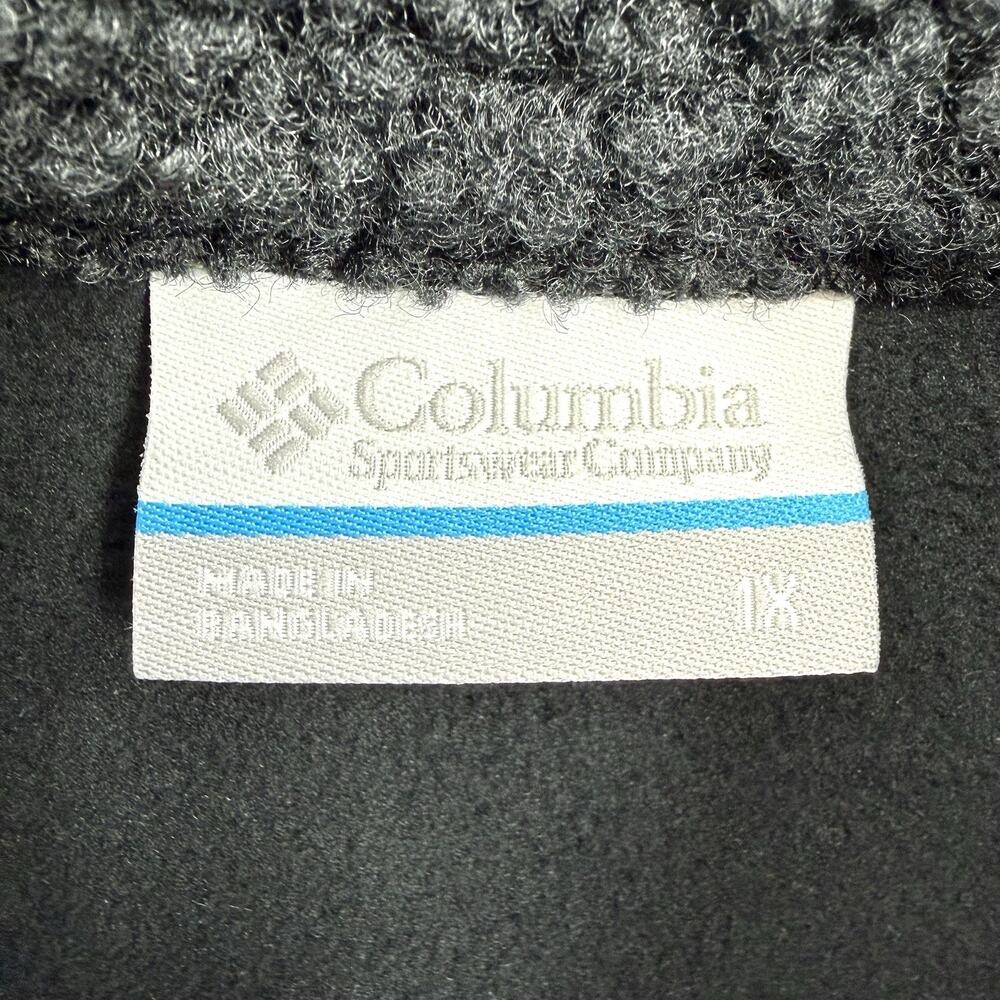 Columbia Panorama Long Sherpa Fleece Black Sweater Jacket Women’s Size 1X EUC - Picture 4 of 10